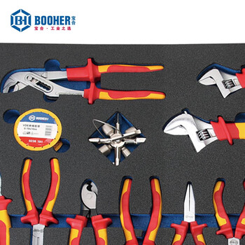 宝合(booher)13件VDE绝缘维修工具组套 0200604 铬钒钢