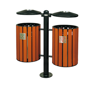 南 GPX-95A 南方仿木烤漆分类环保垃圾桶  木纹 户外垃圾桶户外环保垃圾桶烟灰桶广场小区公园环保垃圾桶