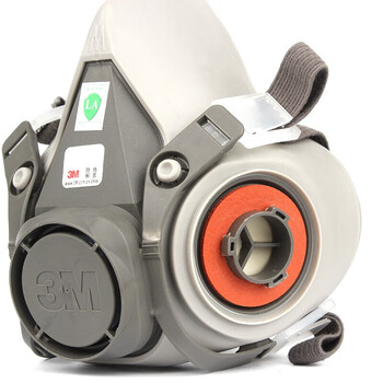 3M  6200防毒面具 双滤毒罐半面罩呼吸器 中号 1个/包