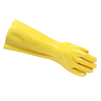 东亚/博尔格 045耐酸碱浸塑手套 防油耐磨防滑防毒 化工电镀机械加工 定做 均码 1副