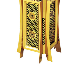 南 GPX-173N2 南方宝塔古铜座地烟灰桶 镜金 商场垃圾桶 酒店落地烟灰桶立式果皮桶商场垃圾筒