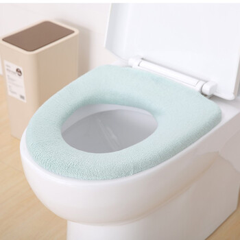 
                                                                                FaSoLa加厚马桶垫冬季坐垫家用O型马桶圈秋冬款马桶套马桶坐垫马桶垫套 水绿色                