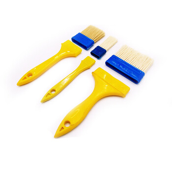 兰诗（LAUTEE）210337 植毛刷 软毛刷墙面涂料刷漆刷清洁扫灰刷墙刷子 4寸10把/盒