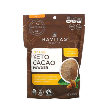 cacao 原生可可粉无加糖脱脂健身生酮饮食 navitas 生酮可可粉227g