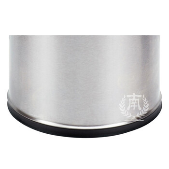 南 GPX-45N 南方圆形双层浮雕花房间桶 砂钢回形花 商用酒店宾馆客房不锈钢垃圾桶 房间桶内桶容量9.8升