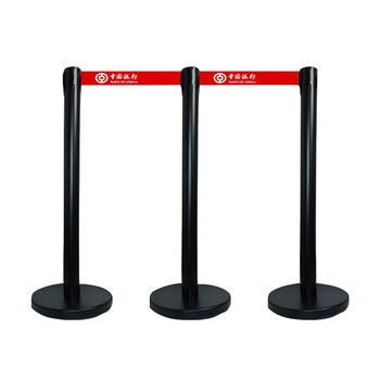 竹特 不锈钢一米线栏杆 隔离带伸缩带围栏 隔离柱警戒桩安全线 银行排队 钛金黄5米线 一根装（企业定制）