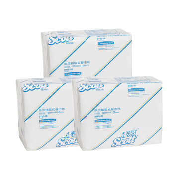 Kimberly-Clark 金佰利 0750-00 单层抽取式纯木浆餐巾纸(SH) 定做 200张/包 1箱装（60包/箱）