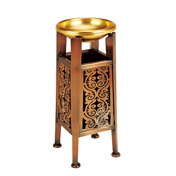 南 GPX-173M 宝塔古铜座地烟灰桶 古铜 商场垃圾桶 酒店落地烟灰桶立式果皮桶商场垃圾筒 