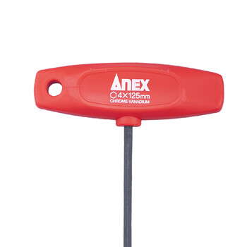 安力士牌（ANEX）进口T柄公制内六角扳手NO.3200 T型平头扳手 4.0x125mm