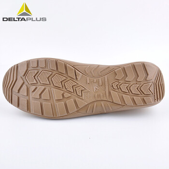 代尔塔（Deltaplus）301334劳保安全鞋中帮轻盈帆布透气防砸防刺穿复古时尚定做 米色 43码 1双