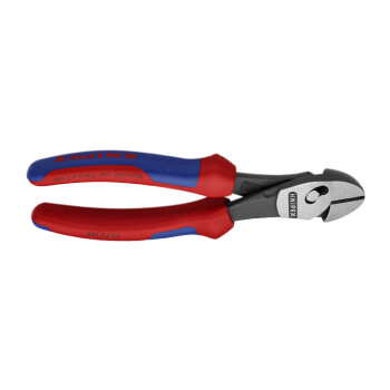 凯尼派克（KNIPEX）73 72 180 TwinForce双铰接斜口钳 抛光 双色手柄 切割类工具 钢