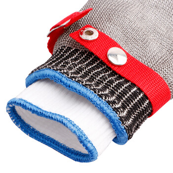 者也（ZYE）防割手套屠宰杀鱼服装裁剪防切伤防护钢丝手套不锈钢劳保手套 短款