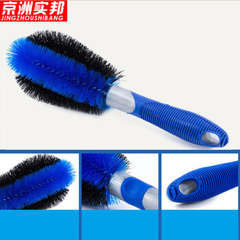  京洲实邦【轮毂轮胎刷三件套】PVC轮胎刷去污钢圈毛刷ZJ-0249