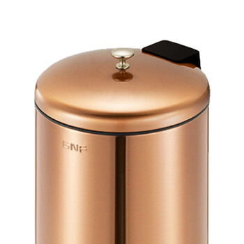 南 GPX-131H 南方圆形茶渣桶 玫瑰金 不锈钢茶渣桶茶水收集桶功夫茶渣收集桶茶水收集桶