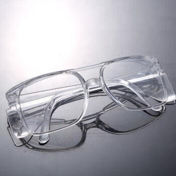 旷尔 护目镜 劳保眼镜 全透明防冲击防风沙防护眼镜 15个 【1148】 白色 