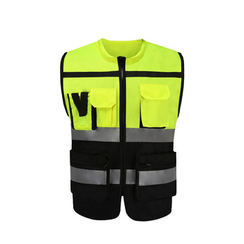 星工（XINGGONG）反光背心 交通马甲反光服骑行警示服施工环卫荧光衣 荧光黄XGG-022