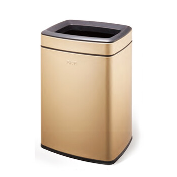 南 SF12-F01 长方形房间桶 闪银香槟金 商用酒店宾馆客房不锈钢 南方垃圾桶 果皮桶 内桶容量12升