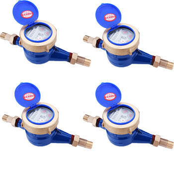 波浩 BOHAO dn25  厂家配件 旋翼式数字机械水表4/6分1寸防偷水铜接头自来水水表 单个价 五个起售