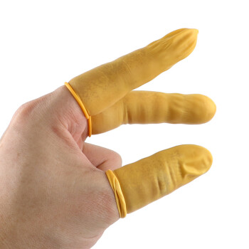 赛拓一次性乳胶手套防滑防护款 防滑 500克 米黄色2007