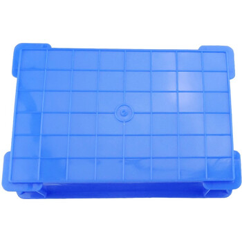 冰禹 BY-172 加厚塑料物流周转箱 工具零件盒收纳箱 7号蓝300*200*87mm