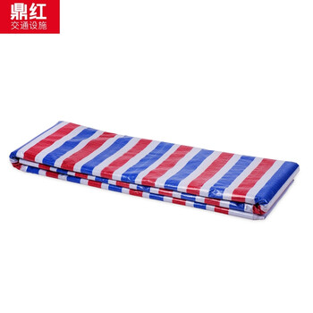 鼎红 三色彩条布防水防晒加厚防雨布装修户外遮阳防尘塑料油布雨棚篷布 8米宽*8米长【双面覆膜】