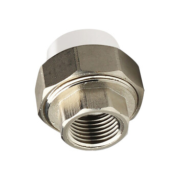 联塑 LESSO ppr水管配件 内丝管接头 活接 内螺纹管接头(金属与塑胶)(PP-R 配件)白色 dn20X1/2＂