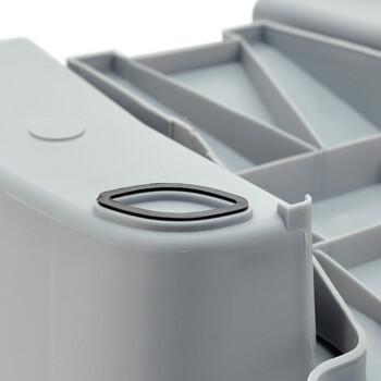 兰诗（LAUTEE）XD-30D 脚踏灰色垃圾桶 酒店宾馆商用带盖果皮箱 30L