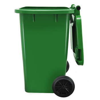益美得 YY-100A 苏州款大号分类垃圾桶 环卫物业户外带轮垃圾桶果皮箱 100L绿色-可回收物