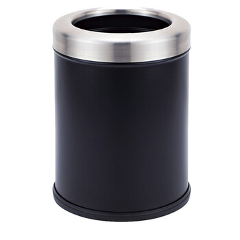 南 GPX-205D 房间垃圾桶 黑色 不锈钢垃圾桶 客厅卫生间 商用垃圾桶 酒店客房桶
