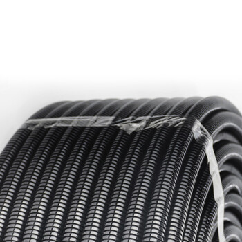 BOWERY PP阻燃波纹管塑料软管电线电缆保护套管穿线软管黑色螺纹管加厚防水尼龙线束管AD15.8 100米/卷  1卷