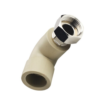 联塑 LESSO 活接弯头(塑胶管与金属外螺纹连接)(PP-R 配件)灰色 dn20X1/2＂