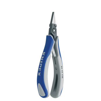 凯尼派克（KNIPEX）34 12 130 精密电工夹钳 扁宽钳嘴 切割类工具 钢