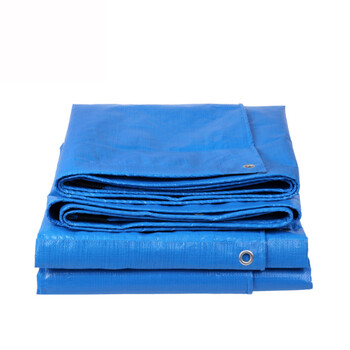 波浩 BOHAO 8*10 蓝白加厚彩条布防雨布雨棚布帆布 PVC防水雨篷布油布苫布货车 8米*10米