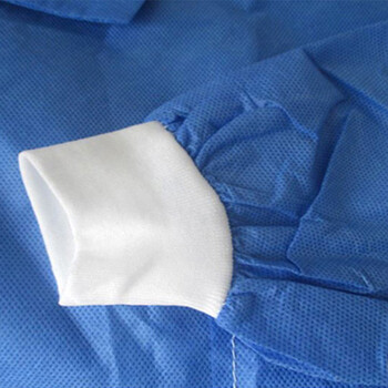 金诗洛 KSL038 一次性白大褂蓝大褂 SMS无纺布实验服防尘服 白2XL(可定制)