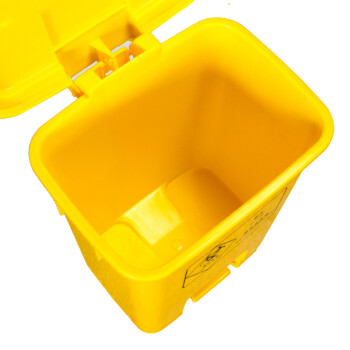 庄太太 【30L特厚灰色】医疗废物垃圾桶医院用利器盒加厚黄色医院诊所脚踏桶有盖大号