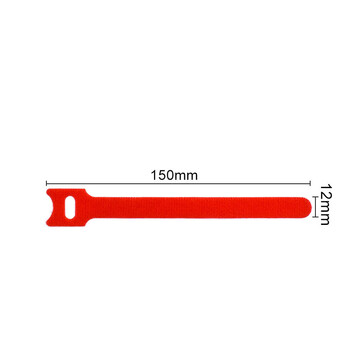 飞尔（FLYER）针形背对背魔术贴扎带 彩色自粘捆绑带 尼龙魔术贴【红色猫型 12x150mm】200条装
