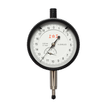 上工 机械千分表0-1mm 表面直径60mm 0级 分度值0.001 8钻 指示表 QGZ-1-1