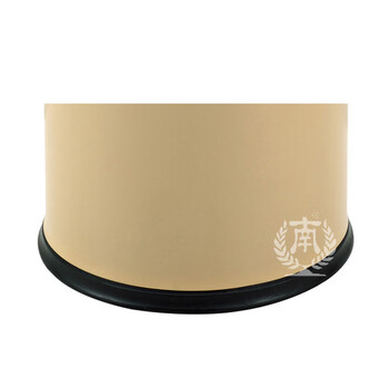 南 GPX-45D 南方圆形双层镂空花垃圾桶 杏色 商用酒店宾馆客房双层垃圾桶 房间桶 果皮桶 内桶容量9.8升