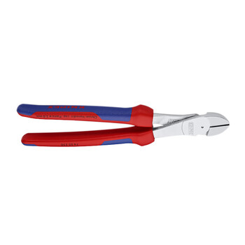 凯尼派克（KNIPEX）74 05 250 省力型斜口钳 镀铬 双色手柄 250mm 切割类工具 钢