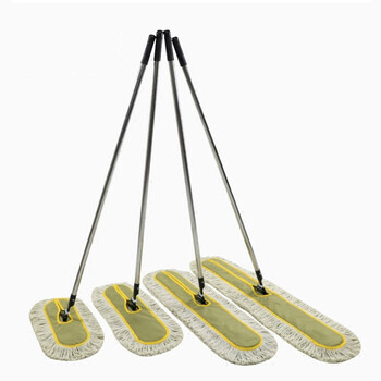 庄太太【整套60cm米白】企业平板拖把大号尘推排拖棉线拖布工厂酒店长地拖