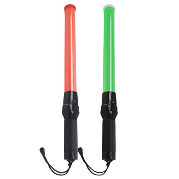 者也（ZYE）54CM交通安全指挥棒 充电交通警示指挥棒装电池发光棒LED指挥棒车载应急棒 红色充电式