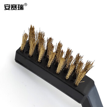 安赛瑞 工业铜丝刷 除锈去污钢刷工具 不锈钢铜丝刷15把装 23962
