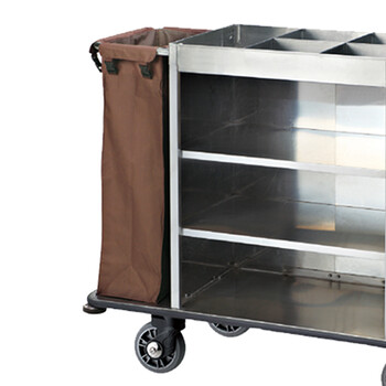 南 C-106 客房服务车 ( 可拆装 ) 全砂钢 酒店客房服务车布草推车客房清洁车房口车宾馆工作车