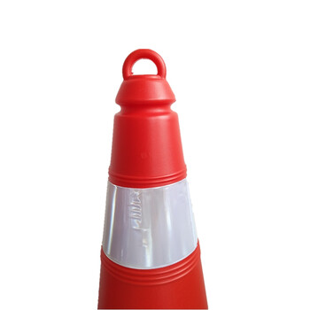 鼎红 50cm高塑料路锥雪糕筒夜间反光路障安全警示锥橡胶条加重