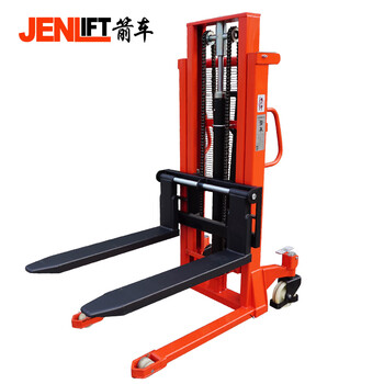 箭车（JENLIFT）叉车手动液压堆高车托盘装卸堆垛车载重1.5吨升高2米SFH1520G