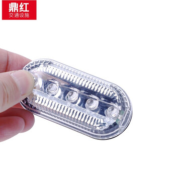 鼎红 红蓝爆闪肩灯执勤巡逻警示灯 户外骑行肩夹式闪光器警示信号灯警示防水闪光灯红蓝肩灯（送电池）