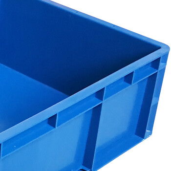 兰诗（LAUTEE）EU64175物流箱 大号长方形周转箱仓储快递收纳箱 蓝色600*400*175