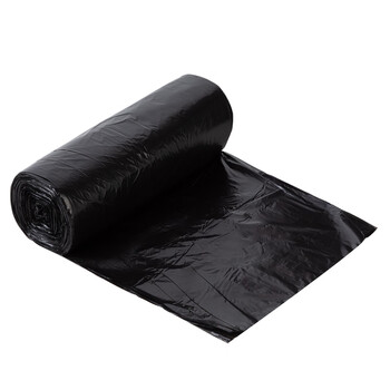 科力邦（Kelibang） 垃圾袋 一次性塑料袋90只装 50*60cm/3卷 商用物业办公平口黑色垃圾袋 KB1002