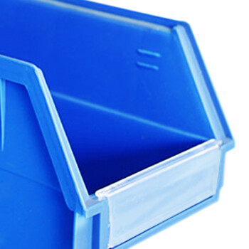 兰诗（LAUTEE）3# 挂壁零件盒 背挂式塑料五金盒元件盒 斜口螺丝收纳盒 蓝色190*105*75
