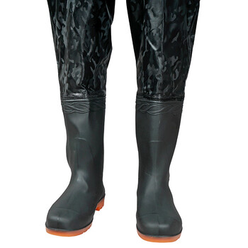 征安PVC连体下水裤 连体防水半身雨裤捕鱼背带裤挖藕插秧涉水服3511 43码 1件